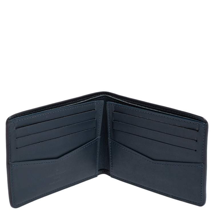 Louis Vuitton Navy Blue Damier Infini Leather Slender Wallet Louis Vuitton