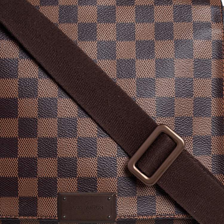 Pre Owned Louis Vuitton Damier Ebene Canvas District PM Bag