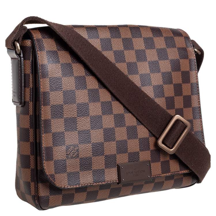 Pre Owned Louis Vuitton Damier Ebene Canvas District PM Bag