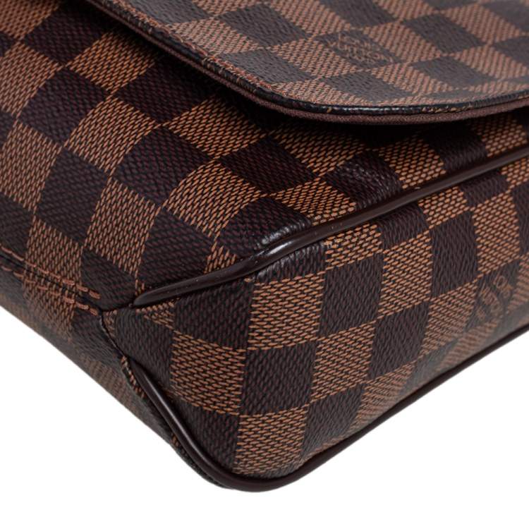Pre Owned Louis Vuitton Damier Ebene Canvas District PM Bag