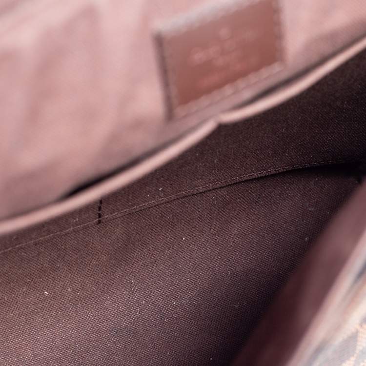 Pre Owned Louis Vuitton Damier Ebene Canvas District PM Bag