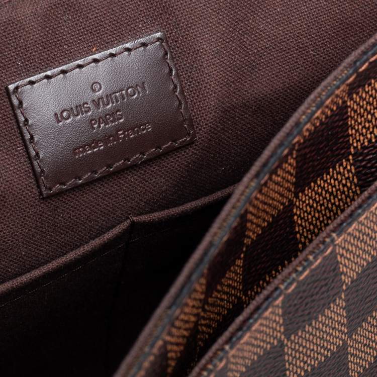 Pre Owned Louis Vuitton Damier Ebene Canvas District PM Bag