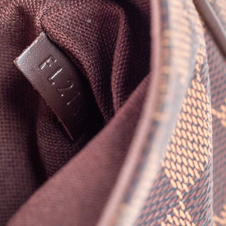 Pre Owned Louis Vuitton Damier Ebene Canvas District PM Bag