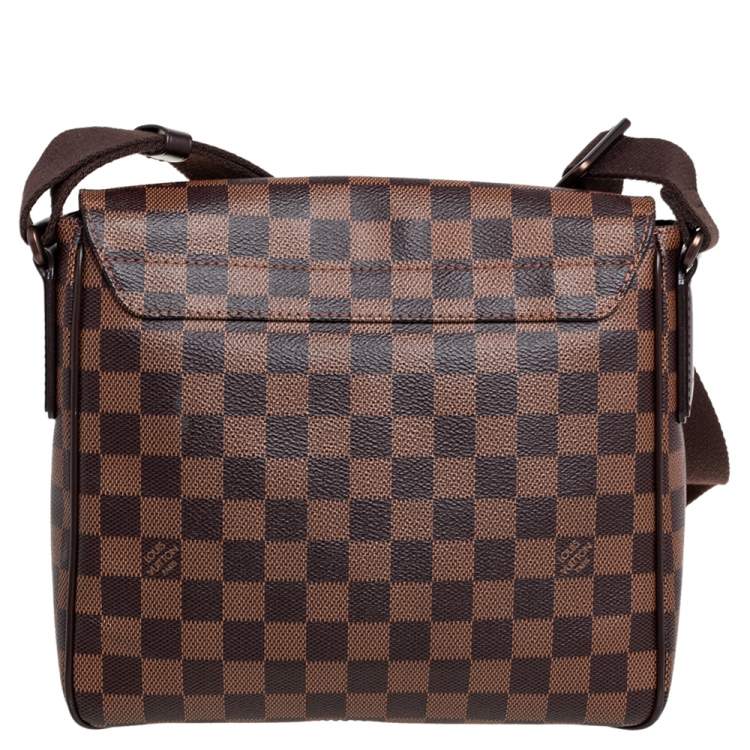 Pre Owned Louis Vuitton Damier Ebene Canvas District PM Bag