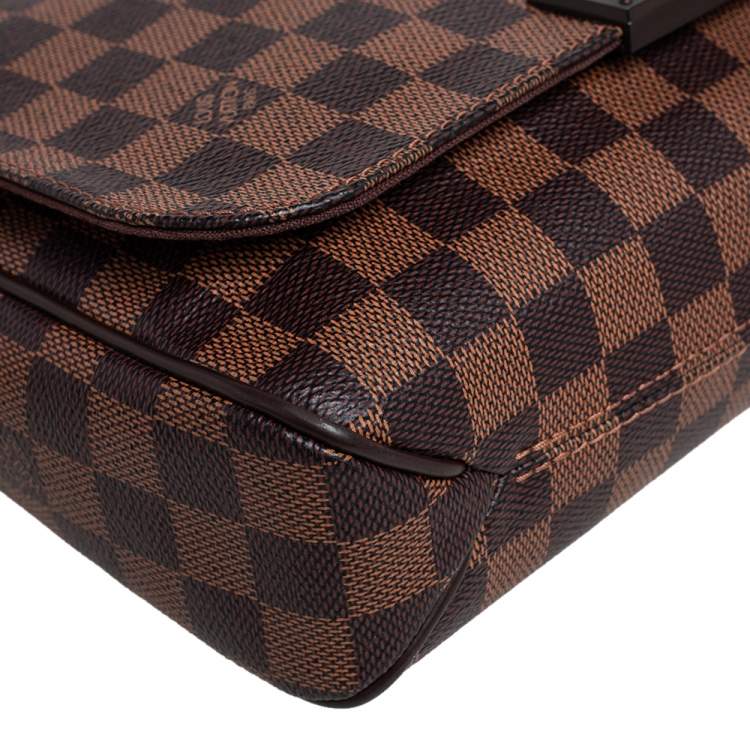 Pre Owned Louis Vuitton Damier Ebene Canvas District PM Bag