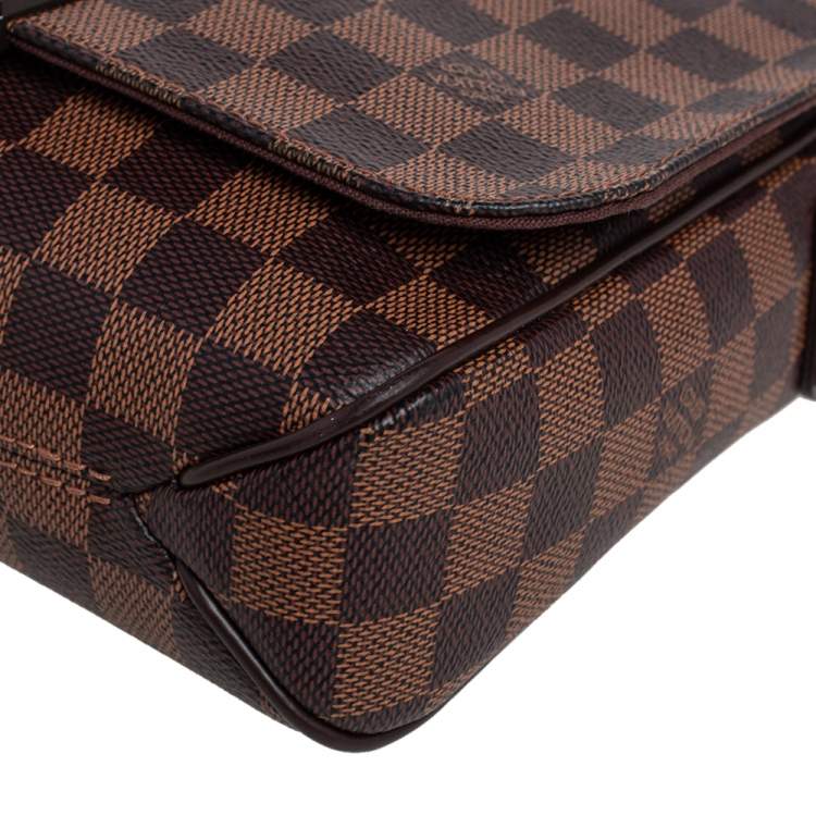 Pre Owned Louis Vuitton Damier Ebene Canvas District PM Bag