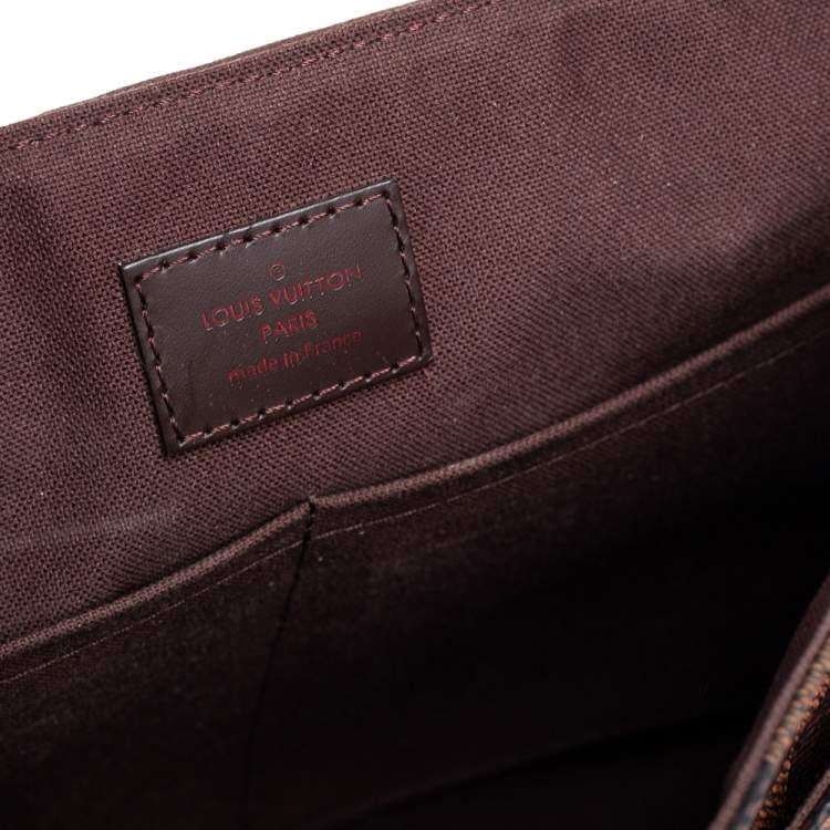 Pre Owned Louis Vuitton Damier Ebene Canvas District PM Bag