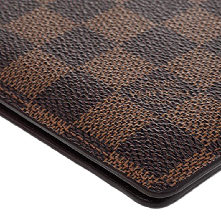 Pre Owned Louis Vuitton Damier Ebene Canvas Multiple Bifold Wallet