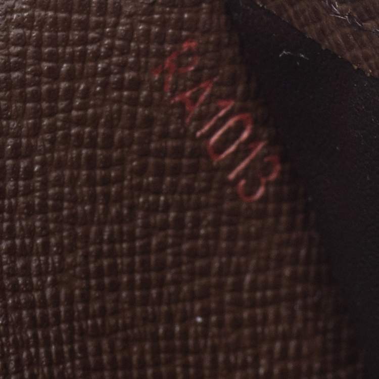 Pre Owned Louis Vuitton Damier Ebene Canvas Multiple Bifold Wallet