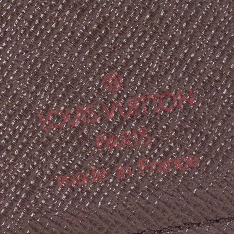 Pre Owned Louis Vuitton Damier Ebene Canvas Multiple Bifold Wallet