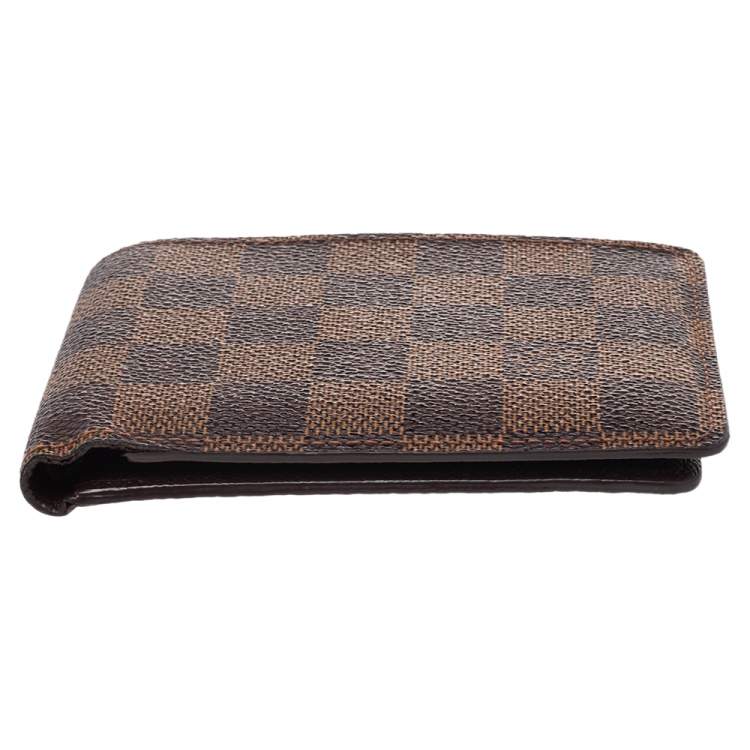 Pre Owned Louis Vuitton Damier Ebene Canvas Multiple Bifold Wallet
