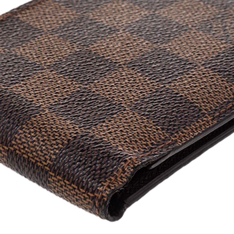 Pre Owned Louis Vuitton Damier Ebene Canvas Multiple Bifold Wallet