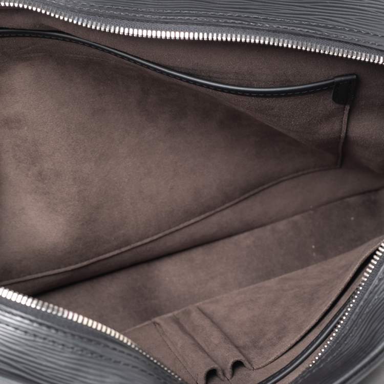 Pre Owned Louis Vuitton Black Epi Leather Porte Documents Business Briefcase