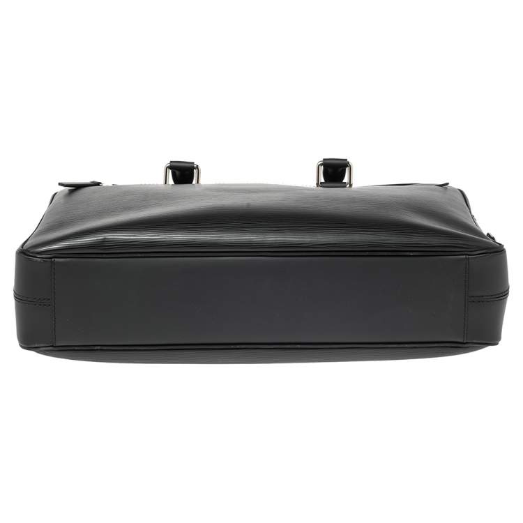 Pre Owned Louis Vuitton Black Epi Leather Porte Documents Business Briefcase