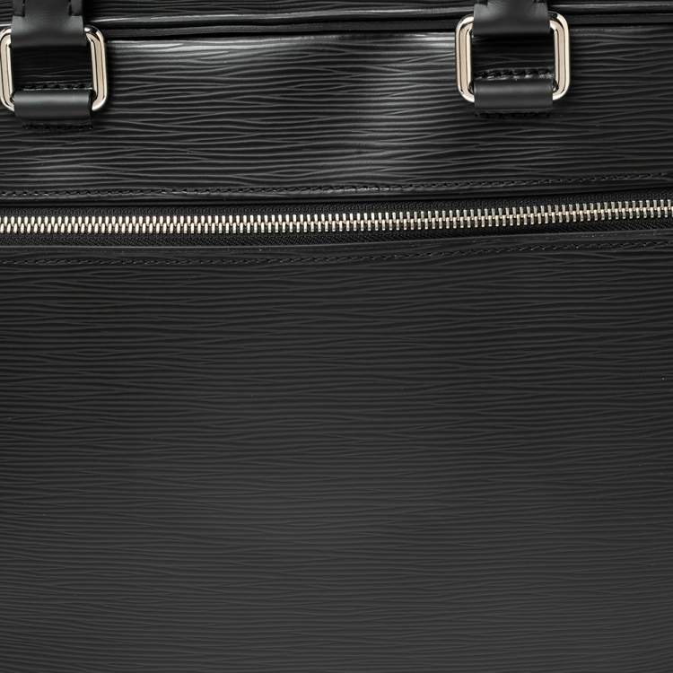 Pre Owned Louis Vuitton Black Epi Leather Porte Documents Business Briefcase