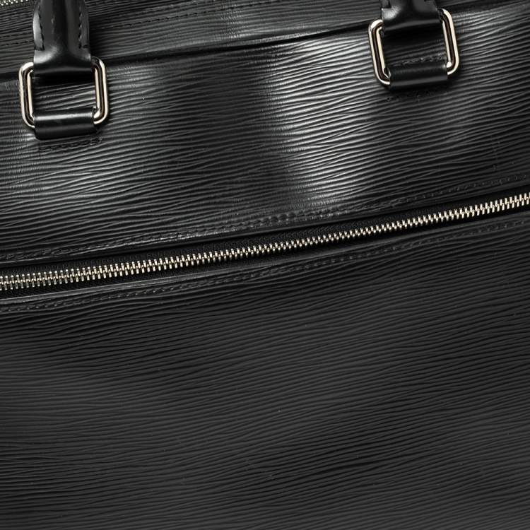 Pre Owned Louis Vuitton Black Epi Leather Porte Documents Business Briefcase