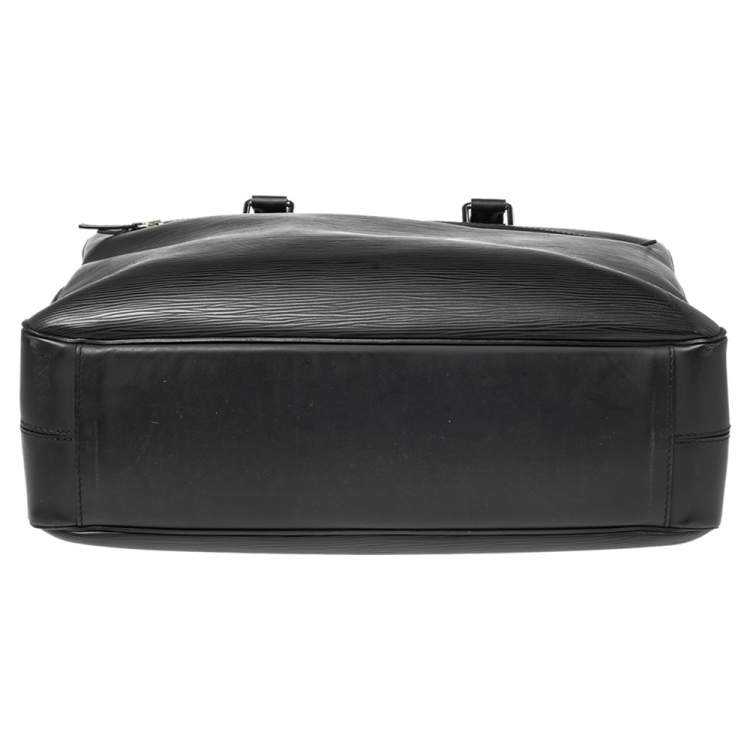 Pre Owned Louis Vuitton Black Epi Leather Porte Documents Business Briefcase