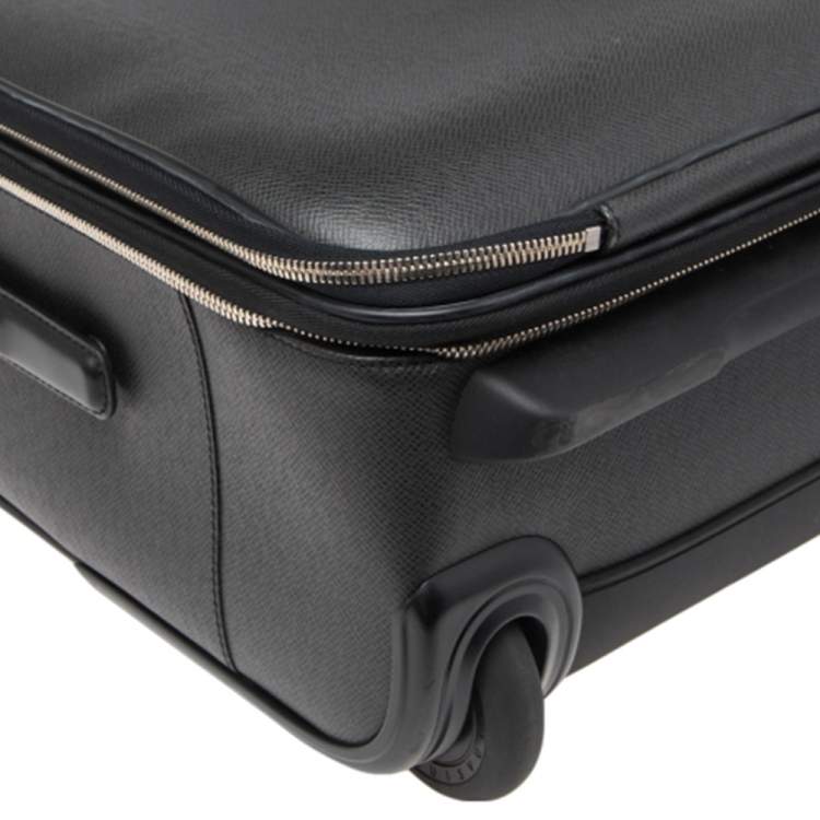 Pre Owned Louis Vuitton Black Taiga Leather Pegase Legere 55 Business Suitcase