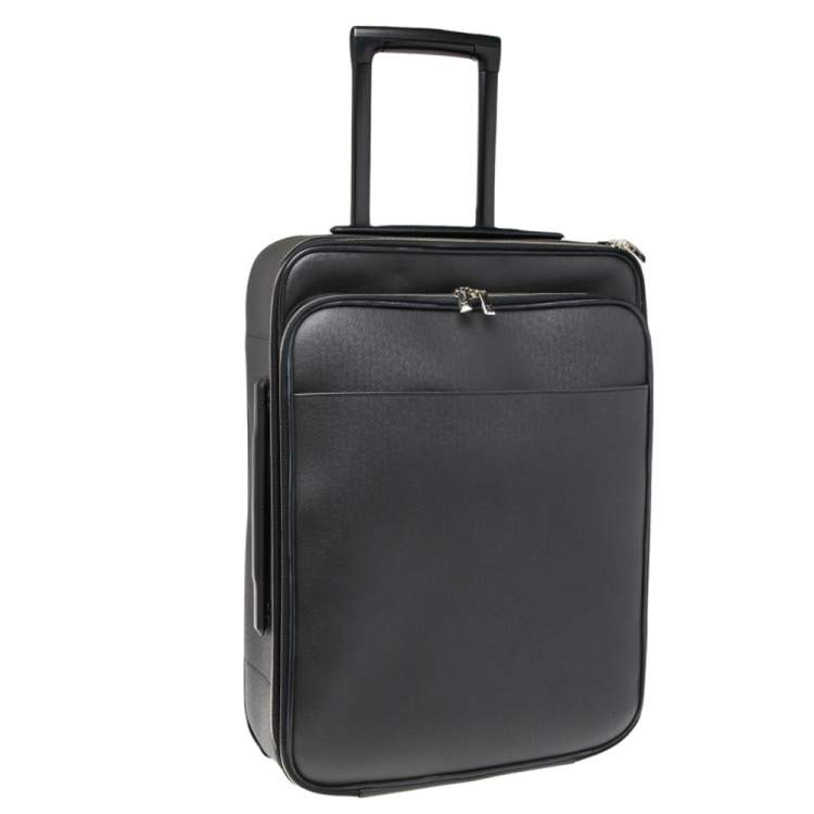 Pre Owned Louis Vuitton Black Taiga Leather Pegase Legere 55 Business Suitcase
