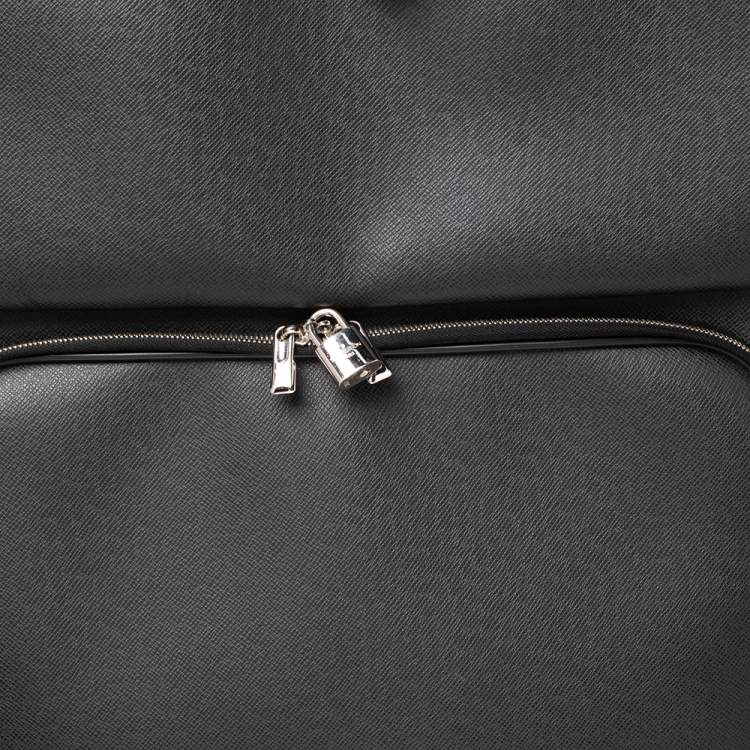 Pre Owned Louis Vuitton Black Taiga Leather Pegase Legere 55 Business Suitcase