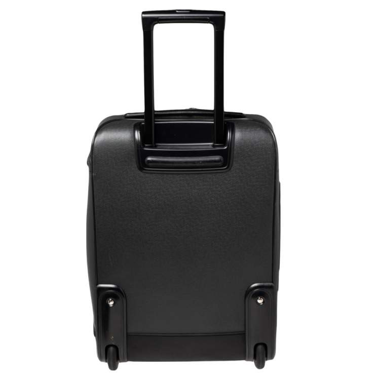 Pre Owned Louis Vuitton Black Taiga Leather Pegase Legere 55 Business Suitcase