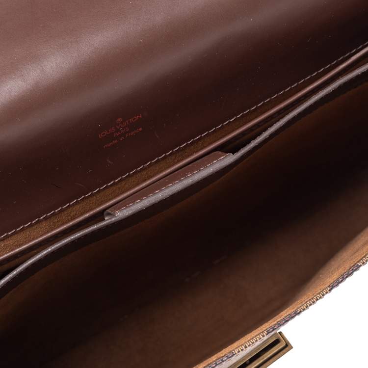 Pre Owned Louis Vuitton Damier Ebene Canvas Altona GM Briefcase 