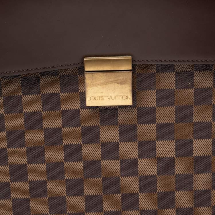 Pre Owned Louis Vuitton Damier Ebene Canvas Altona GM Briefcase 