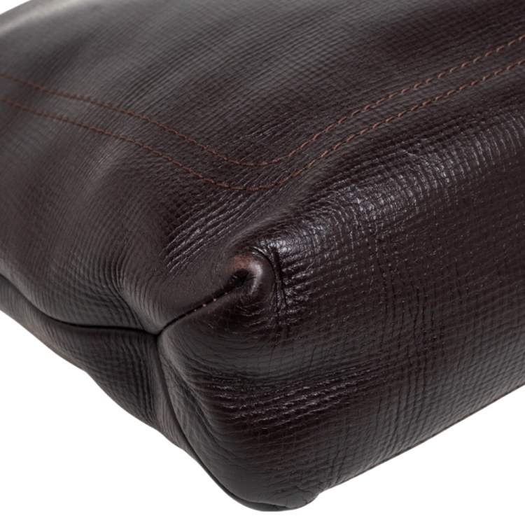 Pre Owned Louis Vuitton Coffee Brown Utah Leather Shawnee Messenger Bag