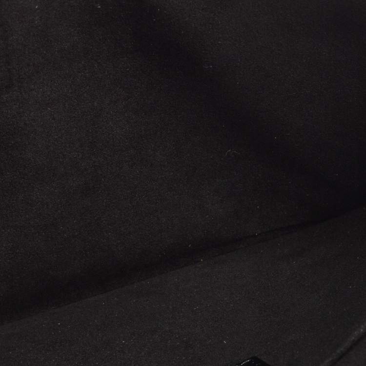 Pre Owned Louis Vuitton Black Leather Documents Portfolio Pochette 