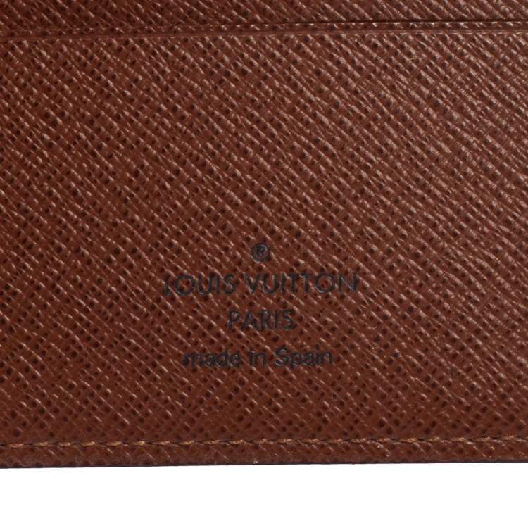 Pre Owned Louis Vuitton Monogram Canvas Pince Wallet