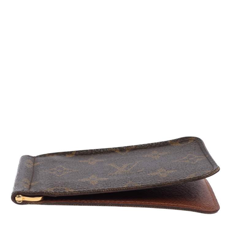 Pre Owned Louis Vuitton Monogram Canvas Pince Wallet