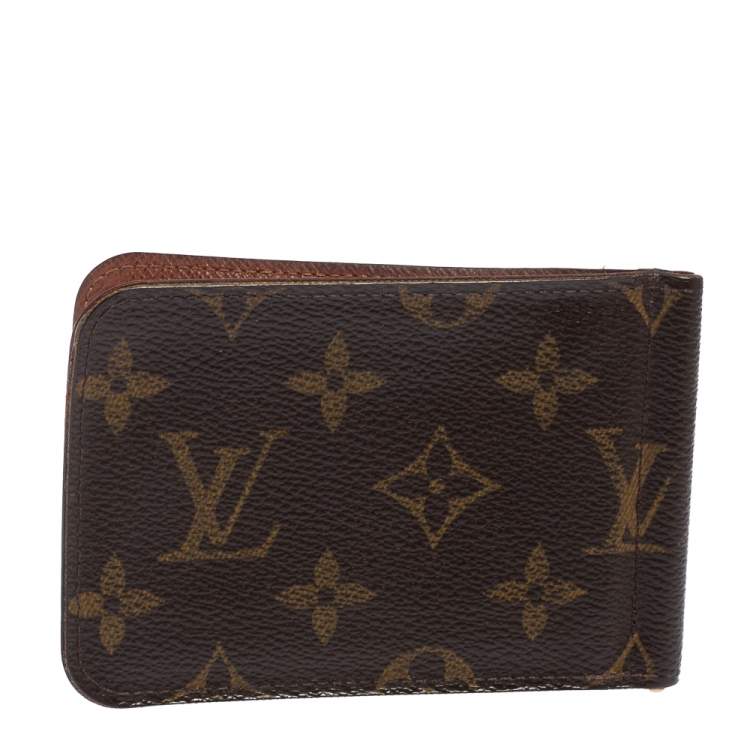 Pre Owned Louis Vuitton Monogram Canvas Pince Wallet