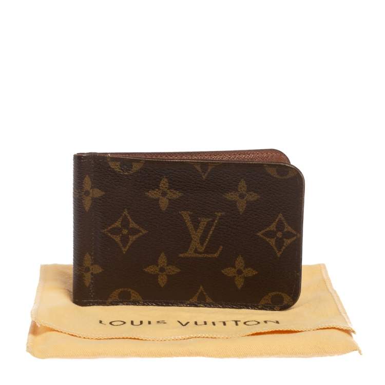 Pre Owned Louis Vuitton Monogram Canvas Pince Wallet