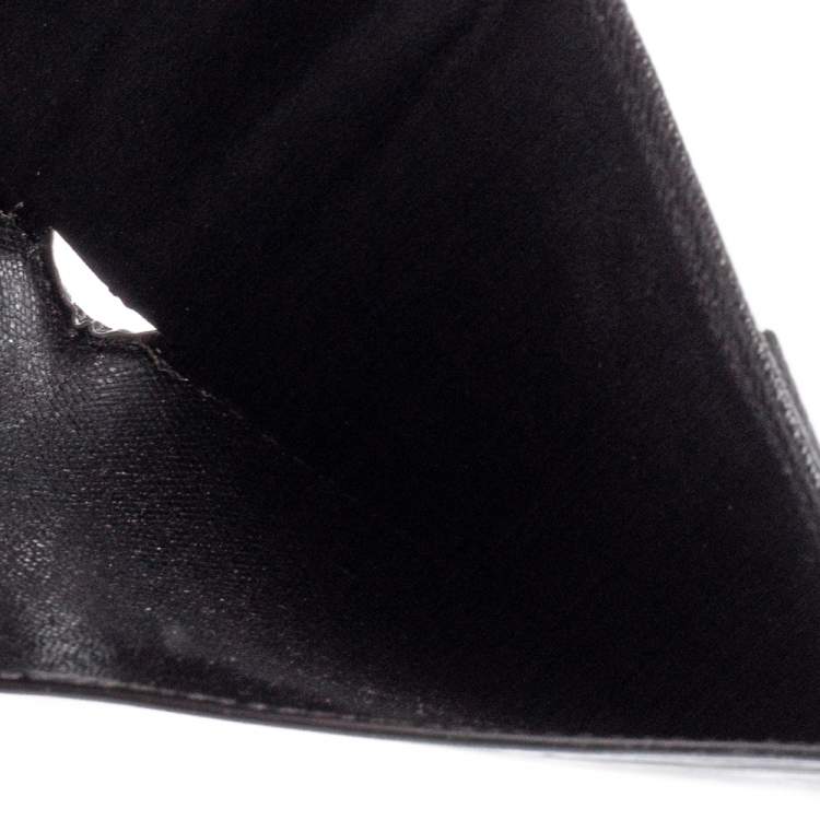 Pre Owned Louis Vuitton Black Epi Leather Bifold Wallet 