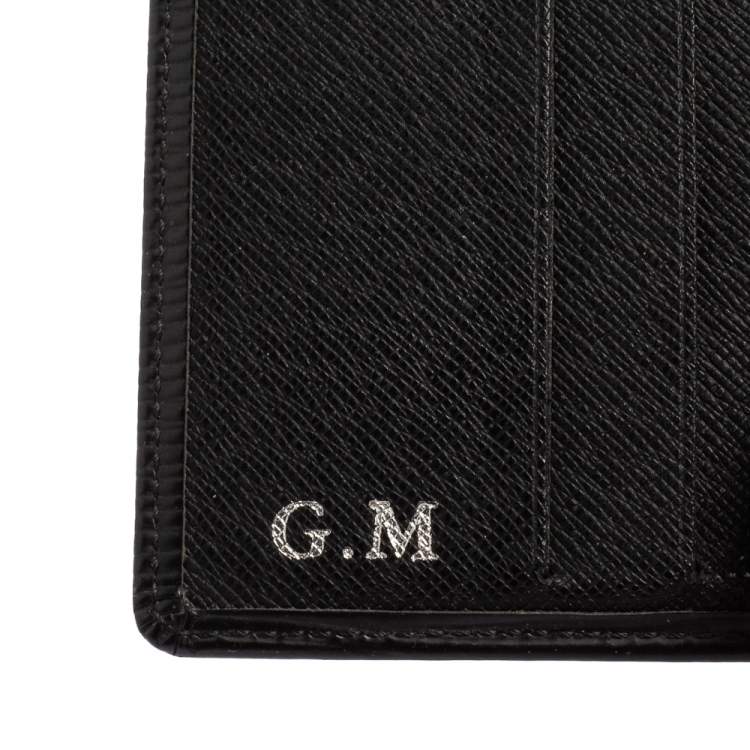 Pre Owned Louis Vuitton Black Epi Leather Bifold Wallet 