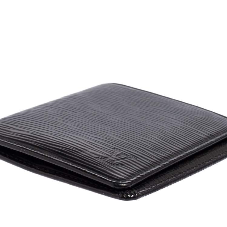 Pre Owned Louis Vuitton Black Epi Leather Bifold Wallet 
