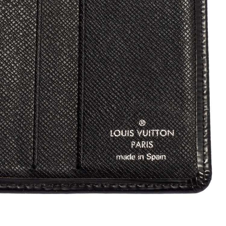 Pre Owned Louis Vuitton Black Epi Leather Bifold Wallet 