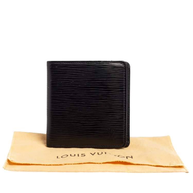 Pre Owned Louis Vuitton Black Epi Leather Bifold Wallet 