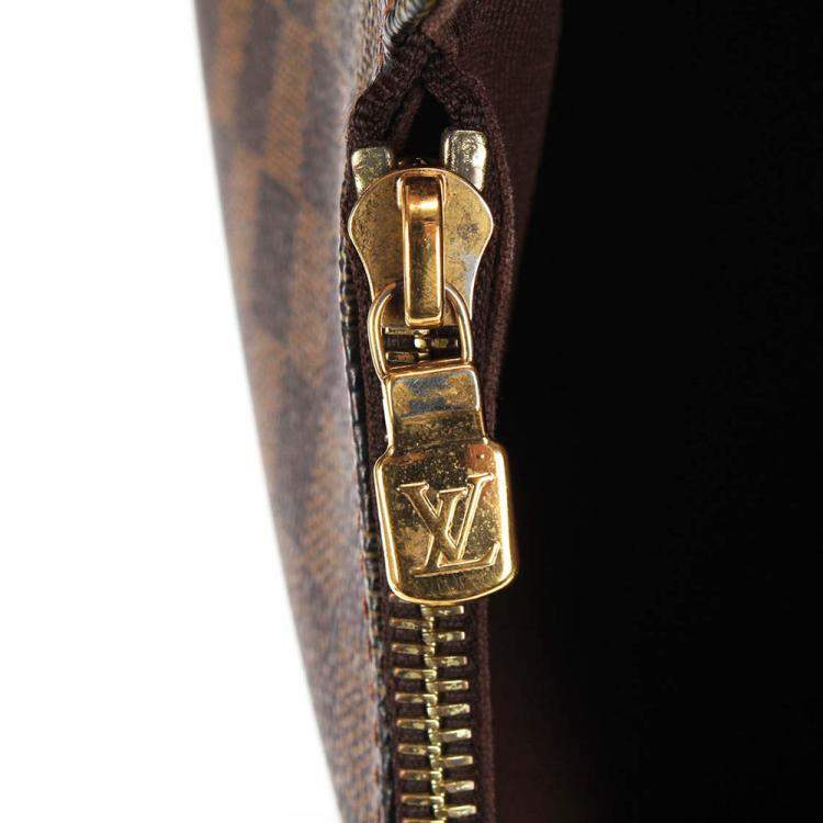 Pre Owned Louis Vuitton Brown Damier Ebene Canvas District MM Messenger Bag