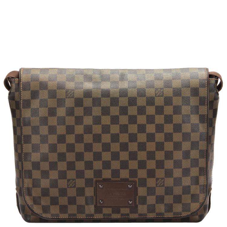 Men's Louis Vuitton Damier Ebene Monogram Messenger MM Bag. For