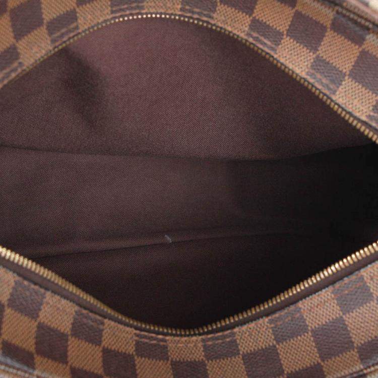 Pre Owned Louis Vuitton Damier Ebene Canvas Naviglio Bag