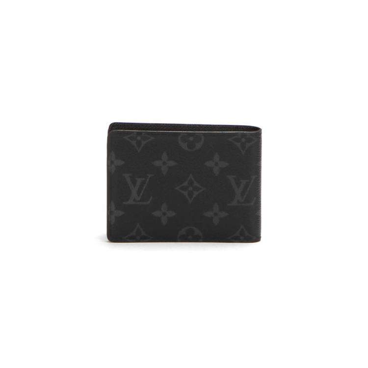 Pre Owned Louis Vuitton black Monogram canvas Eclipse Bifold Wallet
