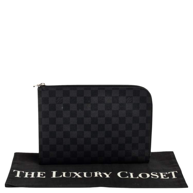 Pre Owned Louis Vuitton Damier Graphite Canvas Pochette Jour PM