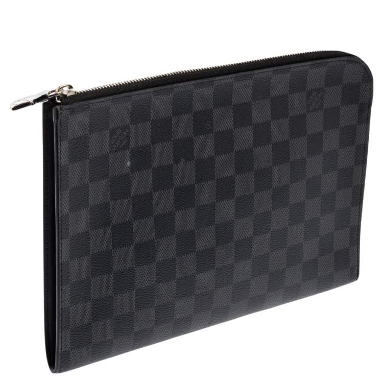 Pre Owned Louis Vuitton Damier Graphite Canvas Pochette Jour PM