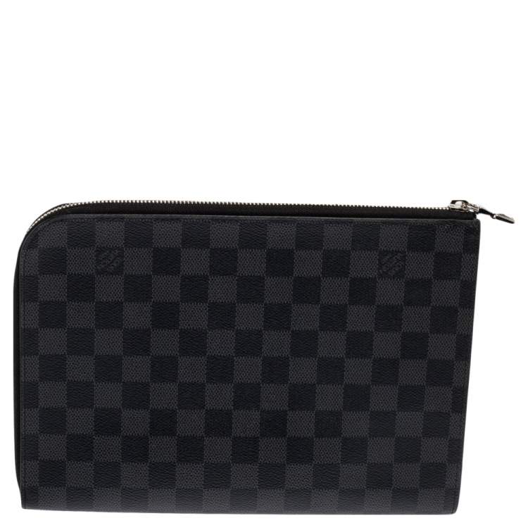 Pre Owned Louis Vuitton Damier Graphite Canvas Pochette Jour PM