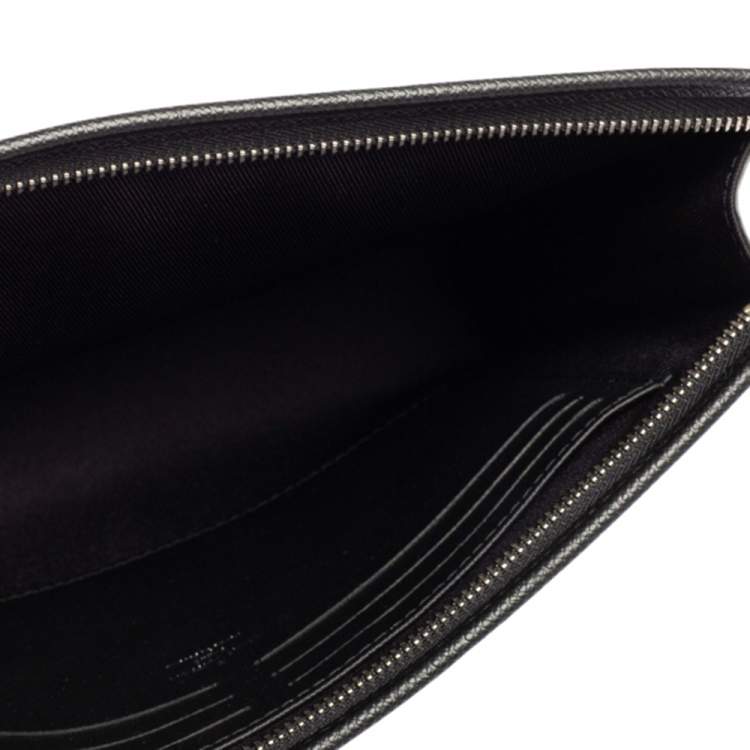 Pre Owned Louis Vuitton Black Taiga Leather Pochette Voyage MM