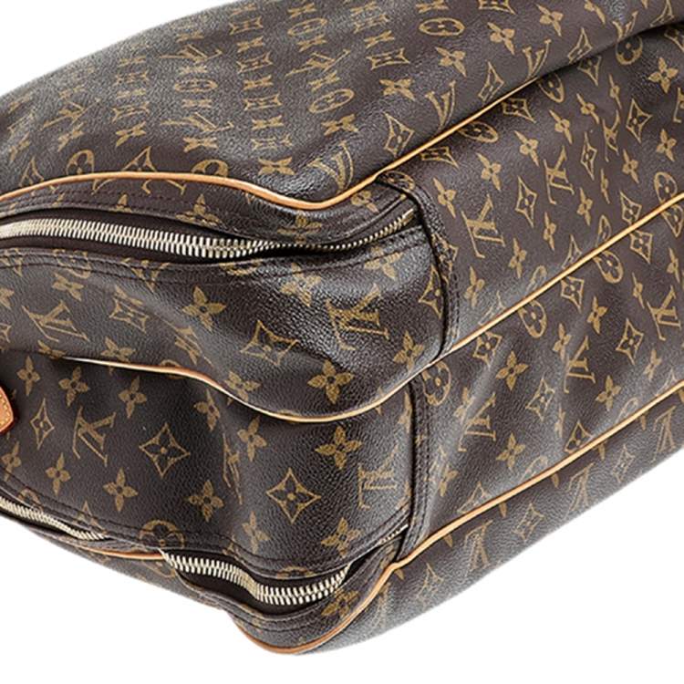 Pre Owned Louis Vuitton Monogram Canvas And Leather Alize 1 Poches Soft Suitcase