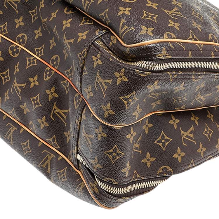 Pre Owned Louis Vuitton Monogram Canvas And Leather Alize 1 Poches Soft Suitcase
