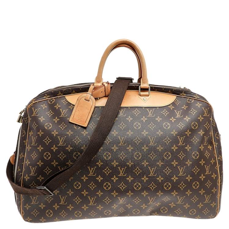 Pre Owned Louis Vuitton Monogram Canvas And Leather Alize 1 Poches Soft Suitcase