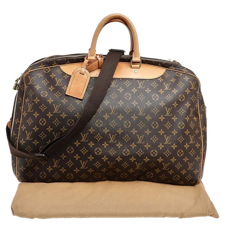 Pre Owned Louis Vuitton Monogram Canvas And Leather Alize 1 Poches Soft Suitcase